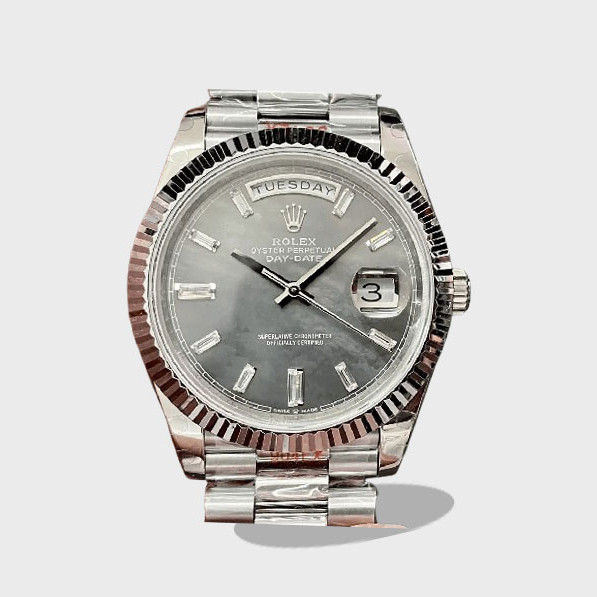 데이데이트 화이트 골드 /GM /40mm 228235/2836무브 /두께 12.5mm