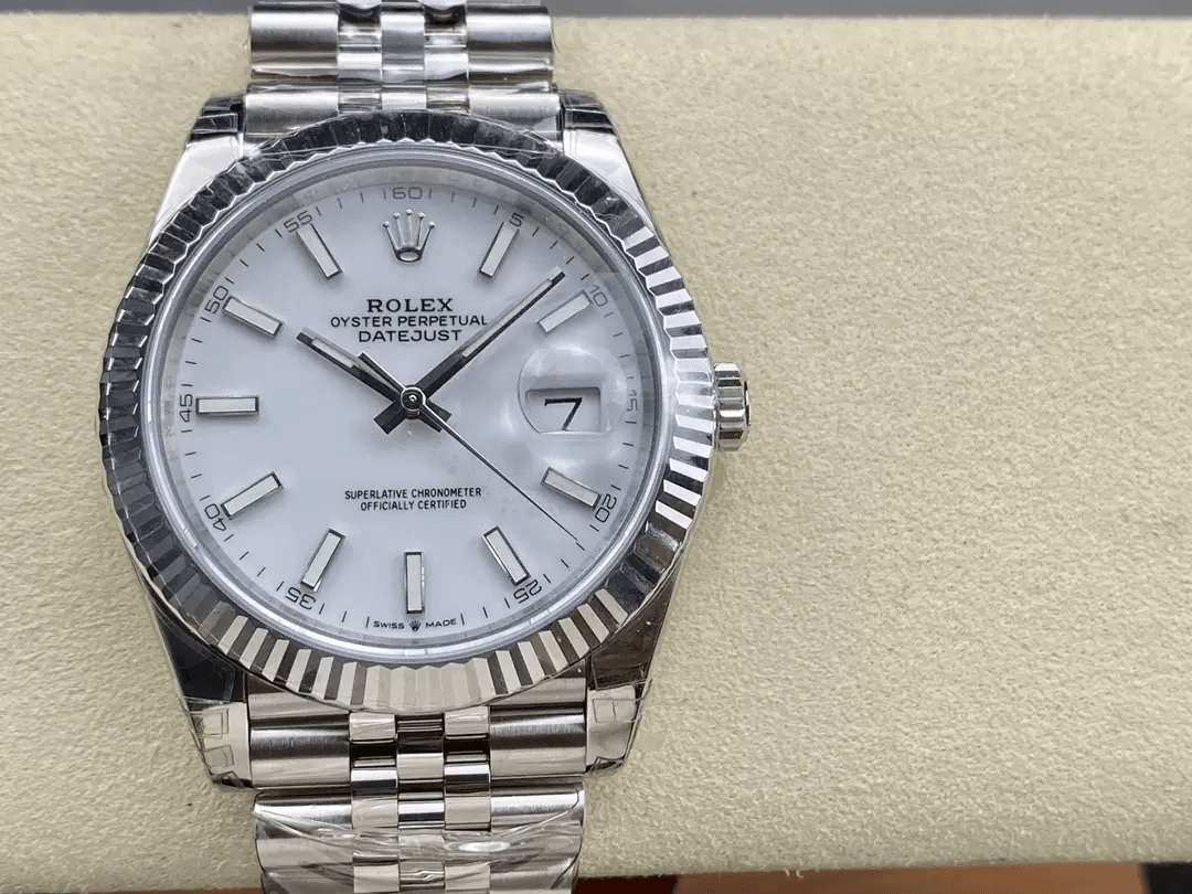데이저스트 화이트 다이얼 바인덱스 SS 쥬빌레 / VS 126334 / 41mm / VSF Super Clone 3235 자동 무브먼트, 28800vph, 72시간 풀 파워 리저브