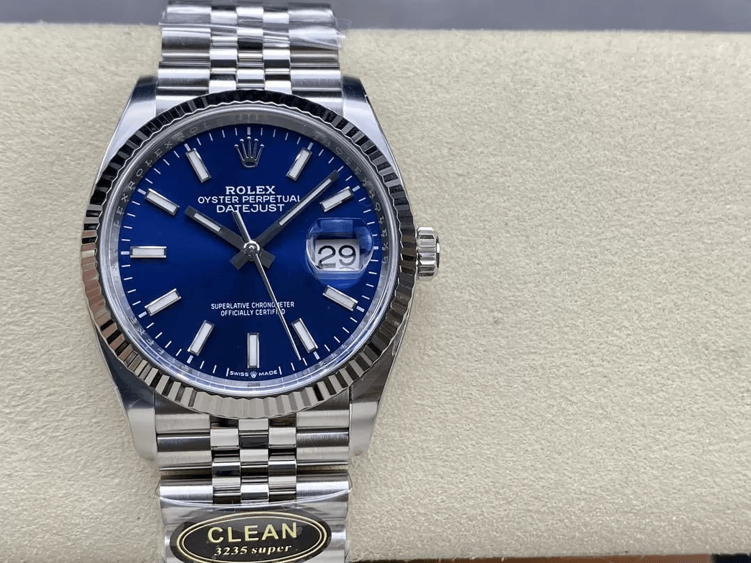 데이저스트 청판 다이얼 바인덱스 SS 쥬빌레 / CLEAN 126334 / 36mm / 아시아 클론 3235 자동 무브먼트, 28800bph