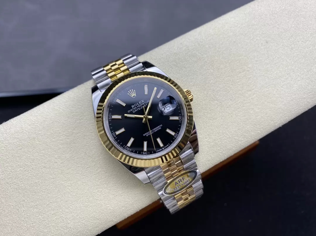 데이저스트 블랙 스틱 다이얼 콤비 쥬빌레 / ARF 126333-0014 / 41mm / Asian Super Clone 3235 자동 무브먼트