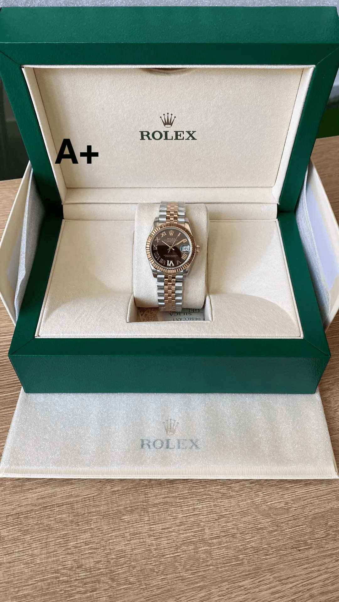 여성용 데이저스트 브라운 로만 다이얼 로골 콤비 / A+ 278271 / 31mm / 크기: 31mm x 11.3mm 무브먼트: DD2824 자동 무브먼트, 진동 주파수 28800회