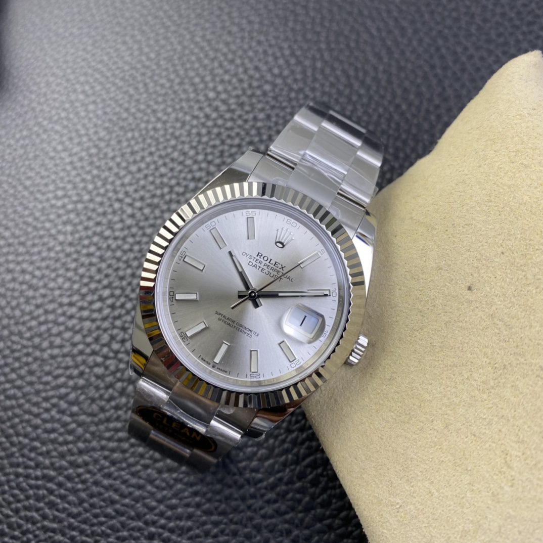 데이저스트 실버 오이스터 126334 / CLEAN 126334 / 41mm / 3235 무브먼트, 41mmx11.8mm
