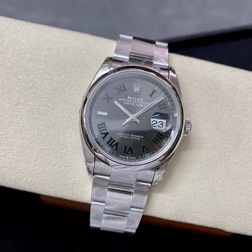 데이저스트 윔블던 슬레이트 스무스 베젤 /VS 126200/36mm /3235무브, 두께 11.8mm