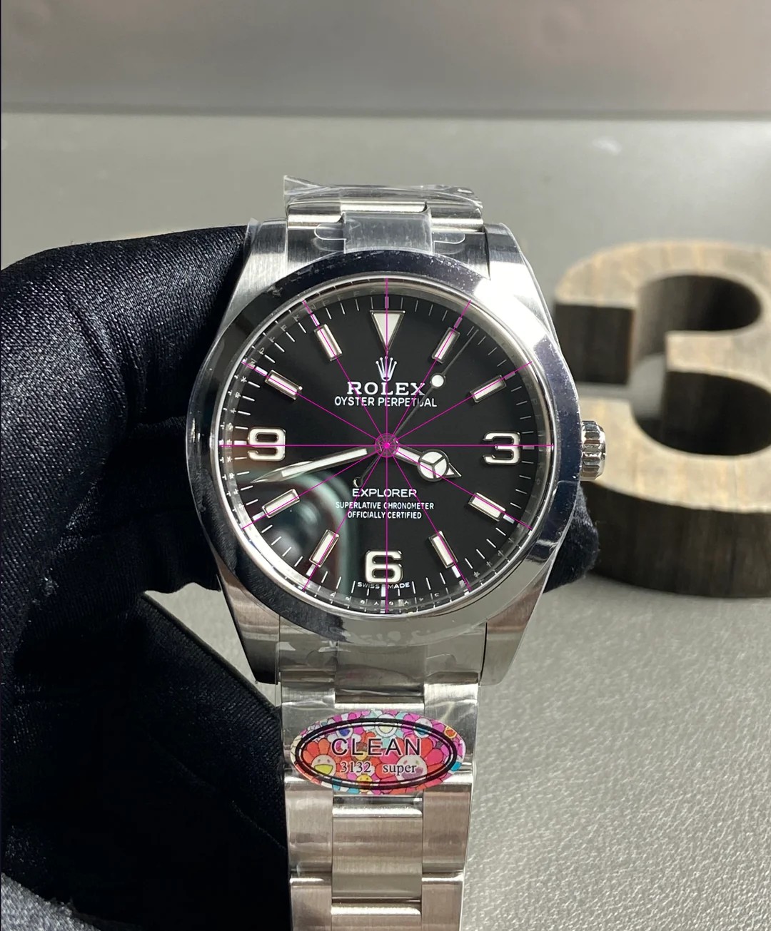 익스플로러 I /CLEAN 214270 /39mm VR3132 /스테인리스 스틸 904L
