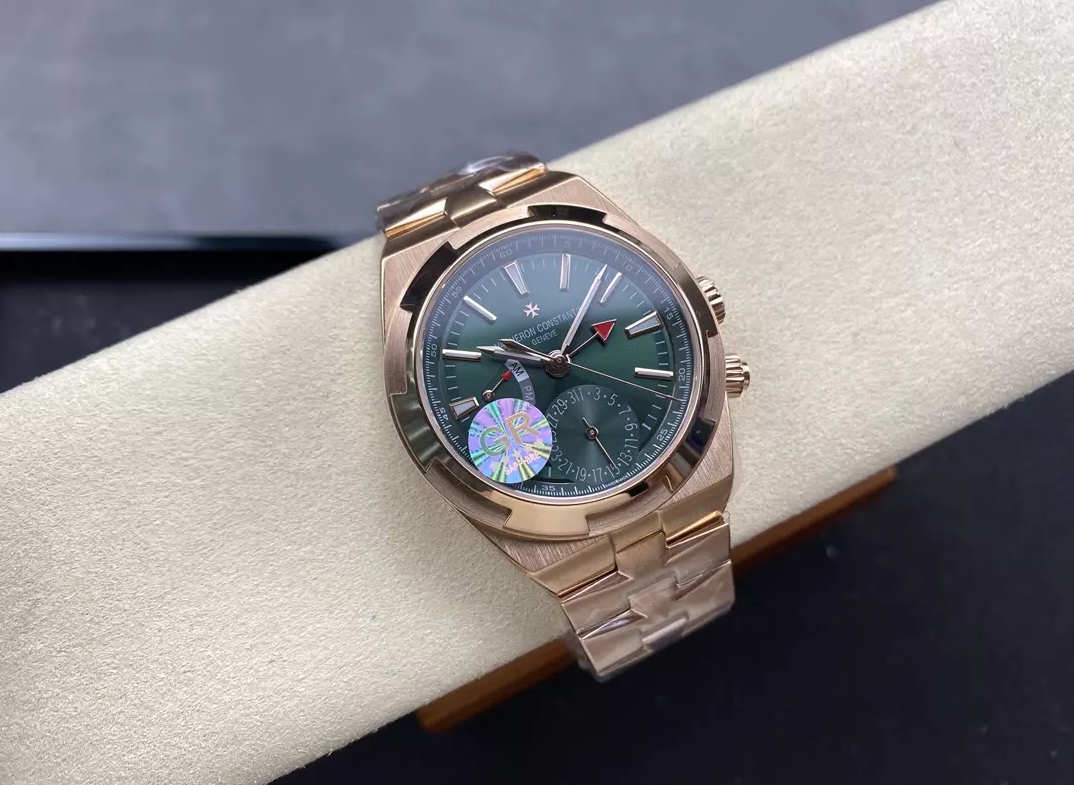 오버시즈 듀얼 타임 그린 다이얼 로즈골드 금통 / GR 7920V / 41mm / VC 5110 무브먼트,41mm