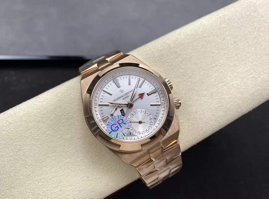 오버시즈 듀얼 타임 실버 다이얼 로즈골드 금통 / GR 7920V / 41mm / VC 5110 무브먼트,41mm