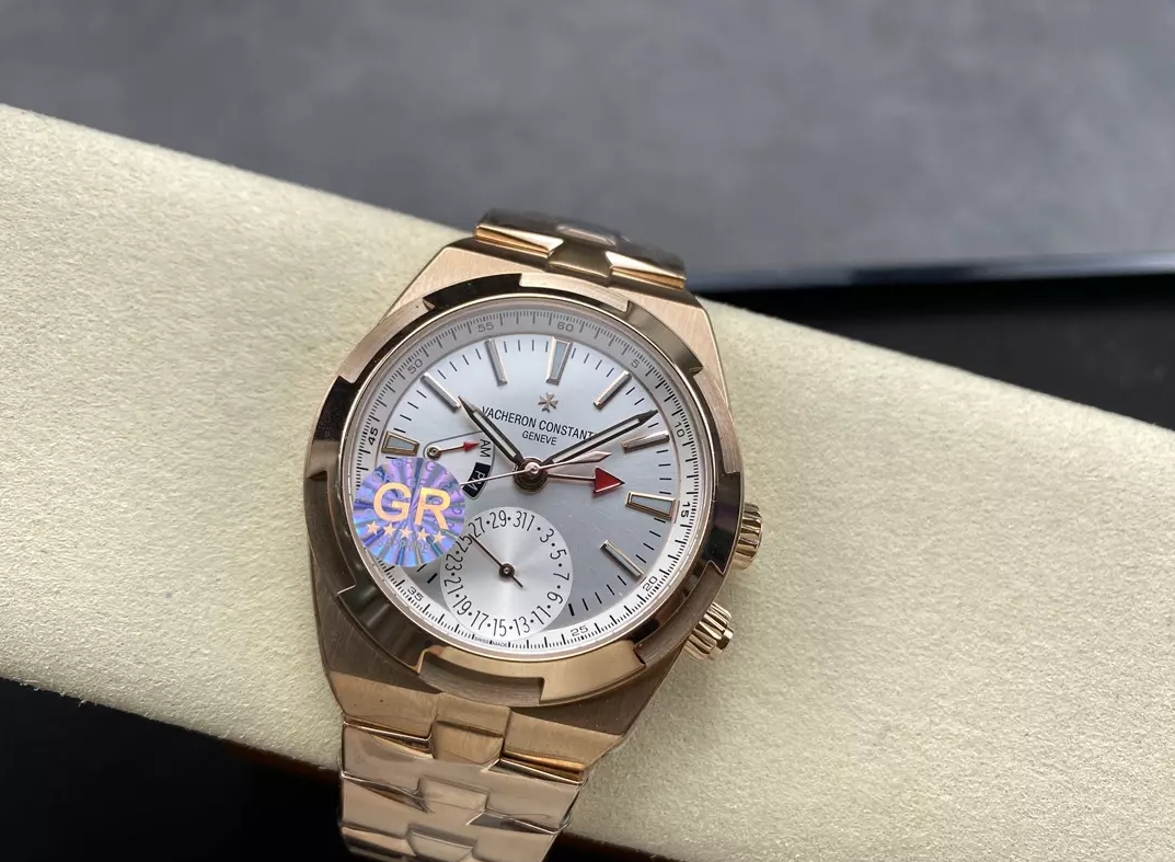 오버시즈 듀얼 타임 실버 다이얼 로즈골드 금통 / GR 7920V / 41mm / VC 5110 무브먼트,41mm