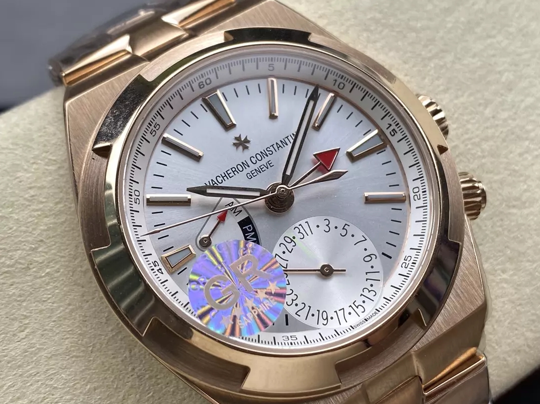 오버시즈 듀얼 타임 실버 다이얼 로즈골드 금통 / GR 7920V / 41mm / VC 5110 무브먼트,41mm