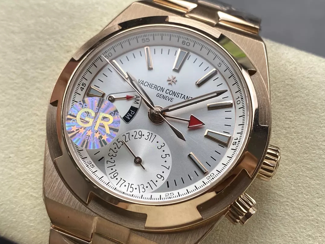 오버시즈 듀얼 타임 실버 다이얼 로즈골드 금통 / GR 7920V / 41mm / VC 5110 무브먼트,41mm