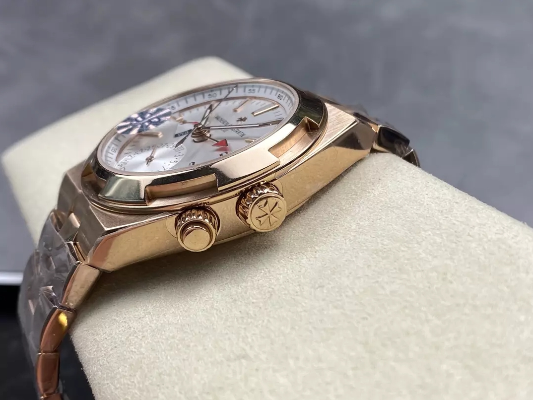 오버시즈 듀얼 타임 실버 다이얼 로즈골드 금통 / GR 7920V / 41mm / VC 5110 무브먼트,41mm