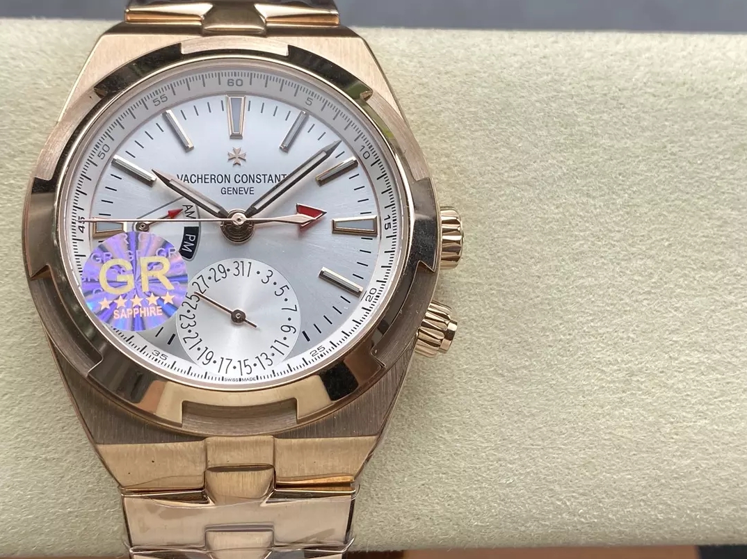 오버시즈 듀얼 타임 실버 다이얼 로즈골드 금통 / GR 7920V / 41mm / VC 5110 무브먼트,41mm