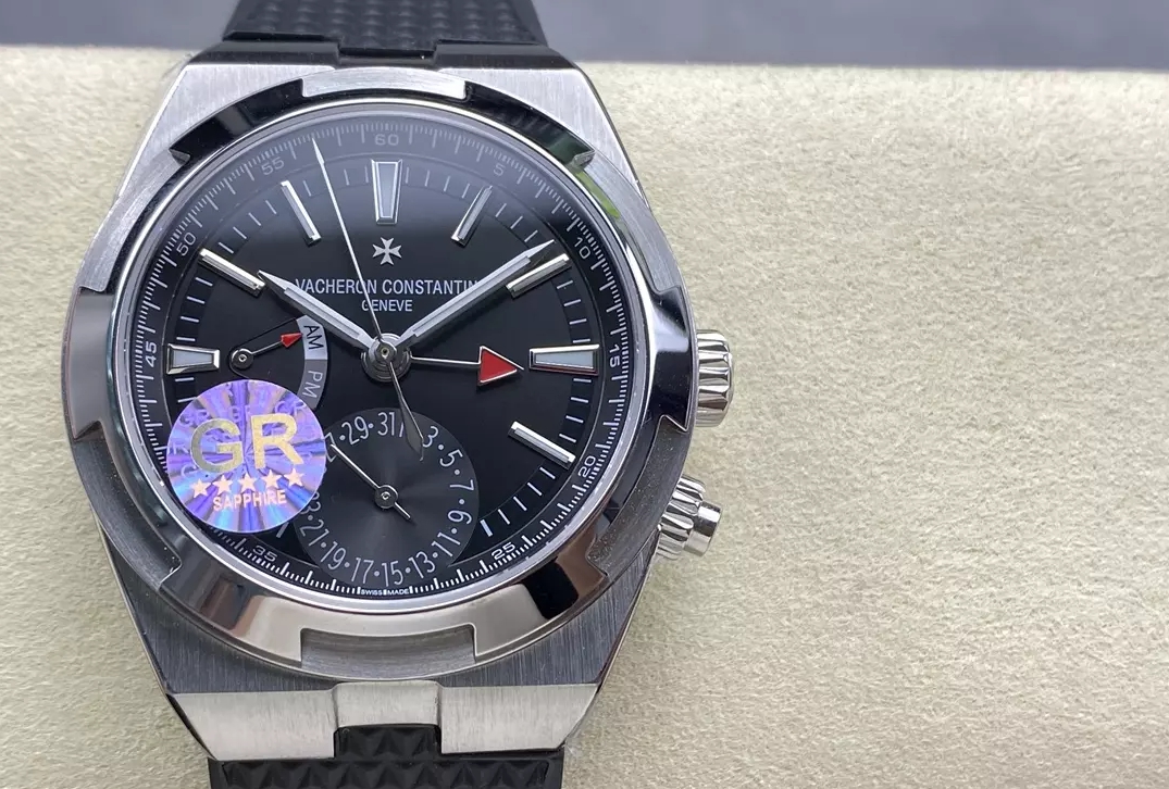 오버시즈 듀얼 타임 블랙 다이얼 러버 스트랩 / GR 7920V / 41mm / VC 5110 무브먼트,41mm