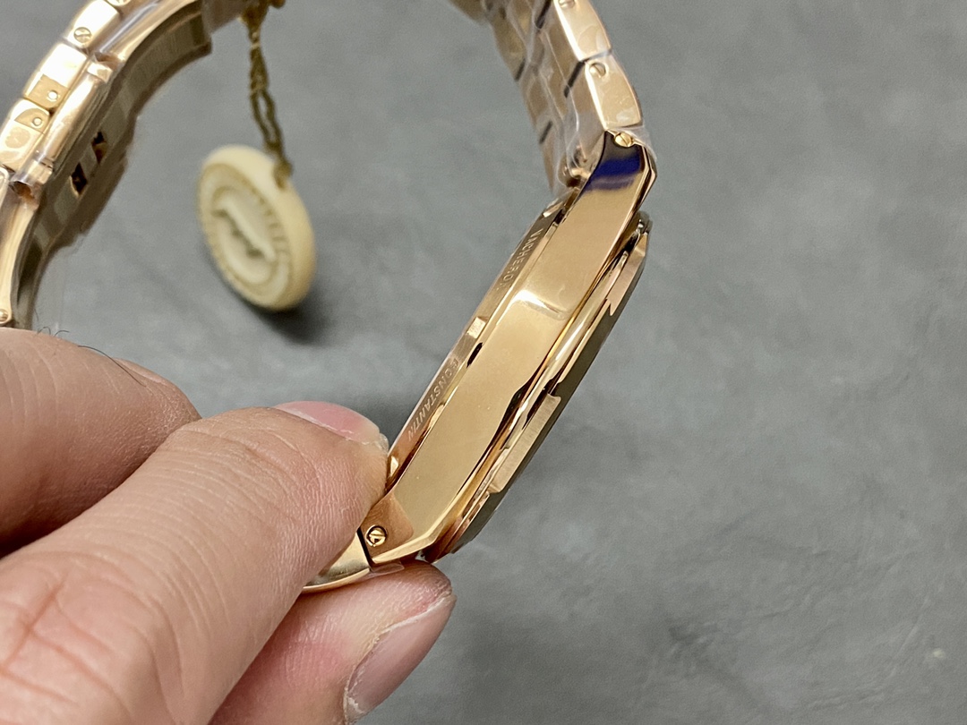 오버시즈 블루 다이얼 로즈골드 금통 / PPF 47040/B01A-9093 / 42mm / 42mmx9.7mm, cal.9015 자동 기계식 무브먼트