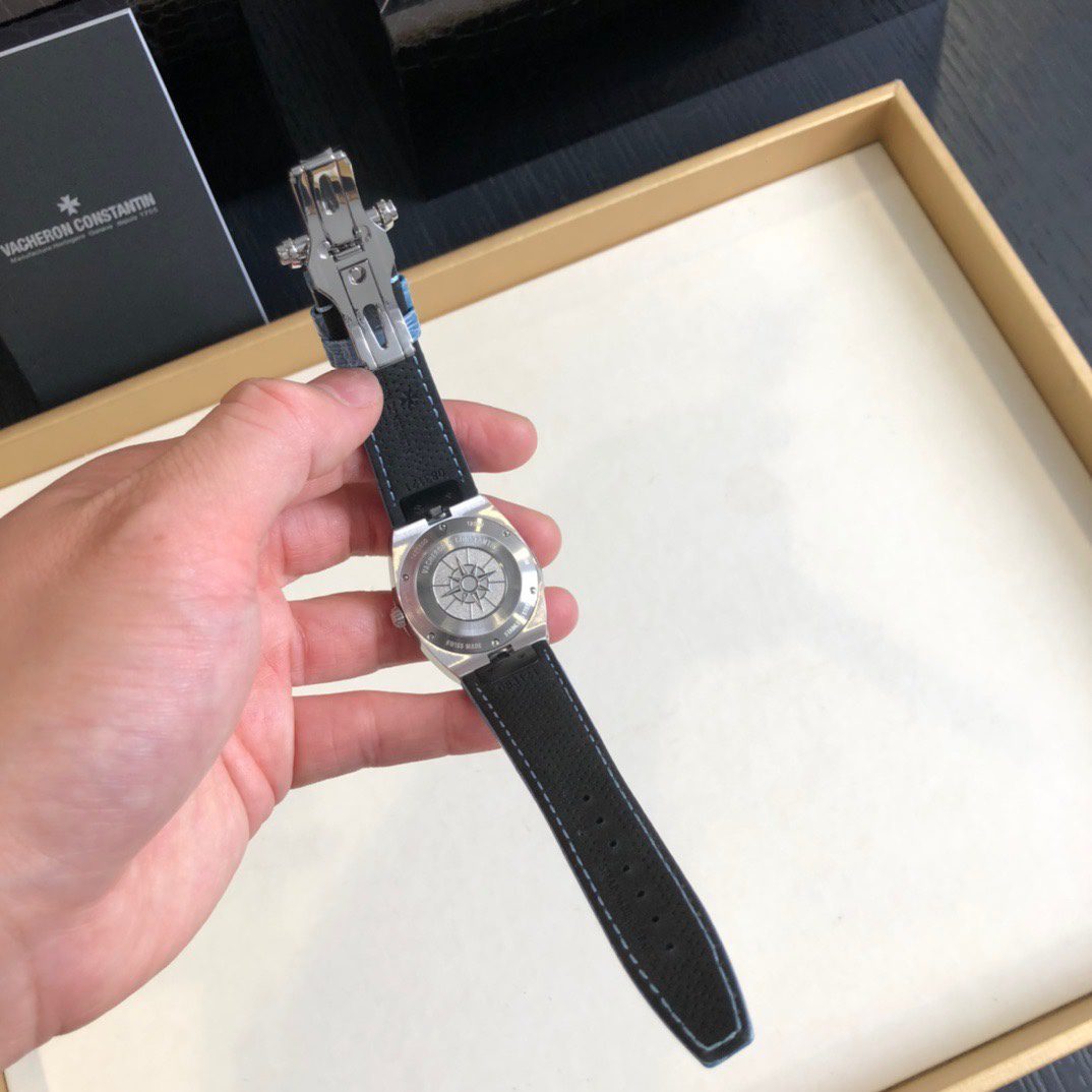 오버시즈 레이디 다이아베젤 블루 다이얼 레더 스트랩 / VC 1205V/100A-B590 / 33mm / 사이즈 : 33mm, 스와브로스키 세팅 , 스위스 ETA 쿼츠 무브먼트