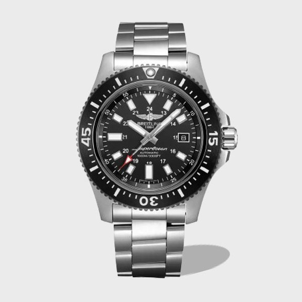 슈퍼오션 스페셜 에디션 블랙 다이얼 SS 브레이슬릿 / TF Y1739310 / 44mm / cal.2824 자동 기계식 무브먼트