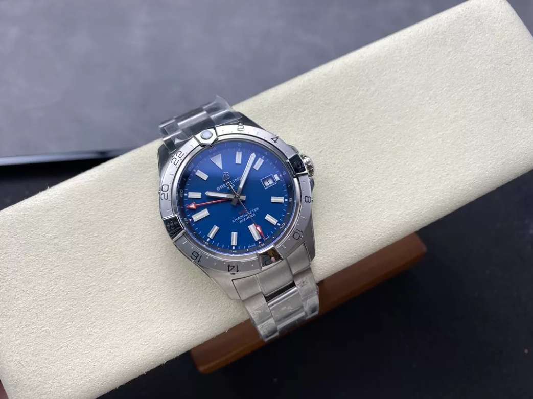어벤저 오토매틱 GMT 베스트 에디션 블루 다이얼 SS 브레이슬릿 / BLS / 44mm / 아시아 2836 자동 무브먼트