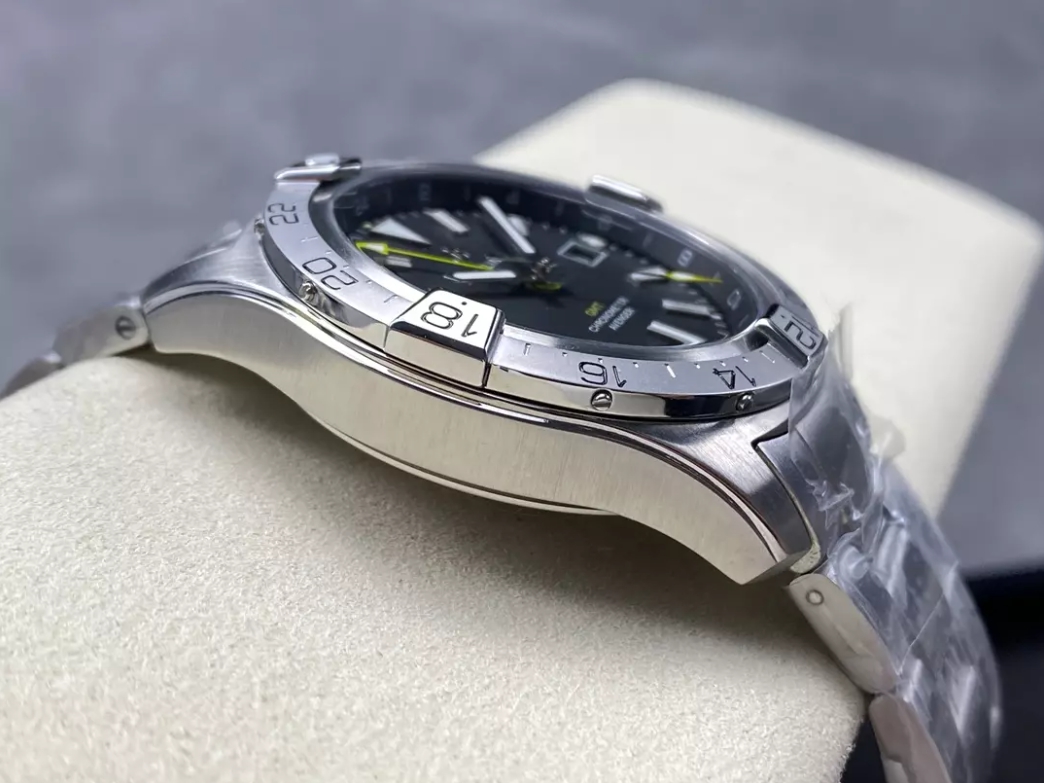 어벤저 오토매틱 GMT 베스트 에디션 블랙 다이얼 SS 브레이슬릿 / BLS / 44mm / 아시아 2836 자동 무브먼트