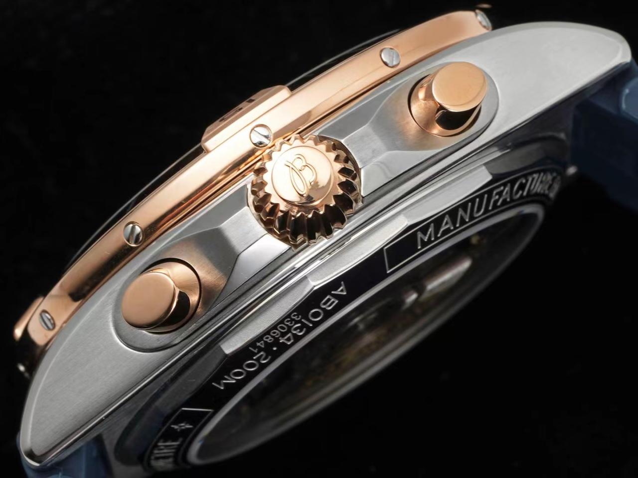크로노그래프 크로노맷 블루 다이얼 러버 스트랩 / TF UB0134101C1U1 / 42mm / cal.7750 크로노그래프 기계식 무브먼트