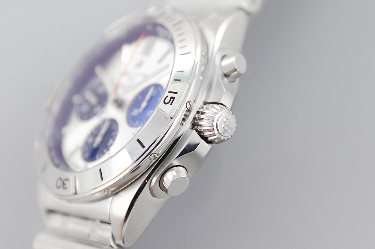 크로노그래프 크로노맷 화이트 다이얼 스틸 SS 브레이슬릿 / TF AB0134101K1A1 / 42mm / cal.7750 크로노그래프 기계식 무브먼트