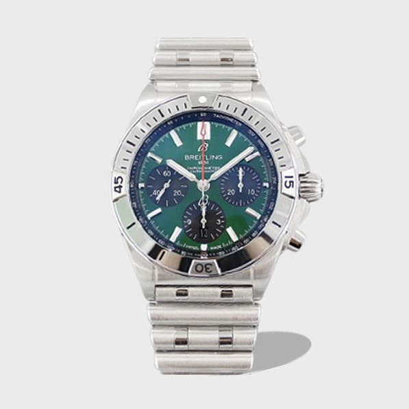 크로노그래프 크로노맷 그린 다이얼 스틸 SS 브레이슬릿 / TF AB01343A1L1A1 / 42mm / cal.7750 크로노그래프 기계식 무브먼트