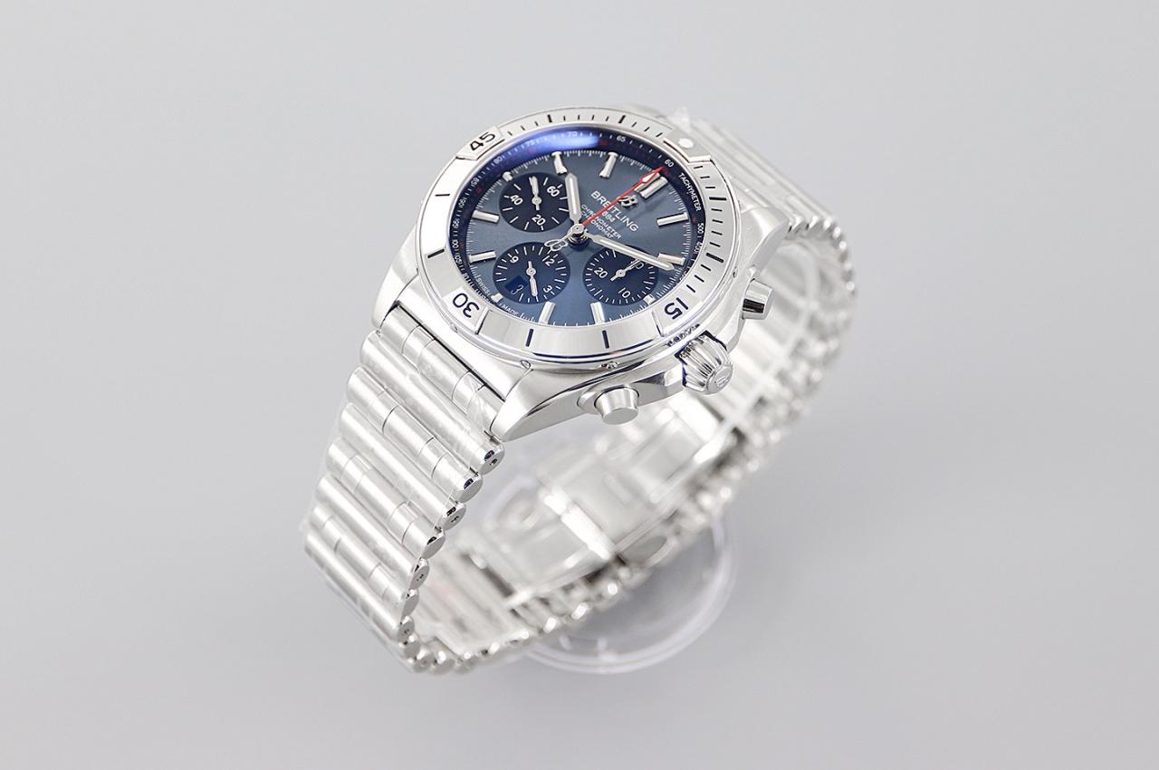 크로노그래프 크로노맷 블루 다이얼 스틸 SS 브레이슬릿 / TF AB01344A1C1A1 / 42mm / cal.7750 크로노그래프 기계식 무브먼트
