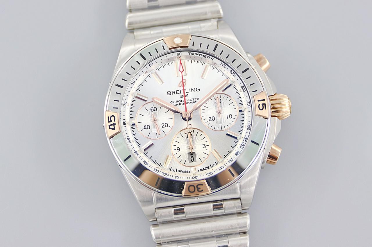 크로노그래프 크로노맷 실버 다이얼 콤비 / TF IB0134101G1A1 / 42mm / cal.7750 크로노그래프 기계식 무브먼트