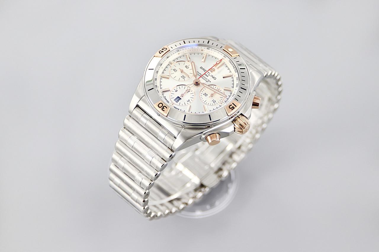 크로노그래프 크로노맷 실버 다이얼 콤비 / TF IB0134101G1A1 / 42mm / cal.7750 크로노그래프 기계식 무브먼트
