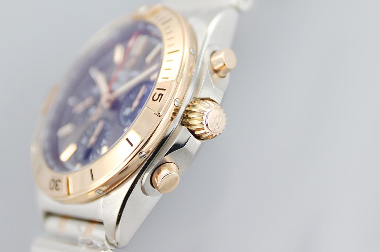 크로노그래프 크로노맷 블루 다이얼 콤비 / TF AB0134101K1A1 / 42mm / cal.7750 크로노그래프 기계식 무브먼트