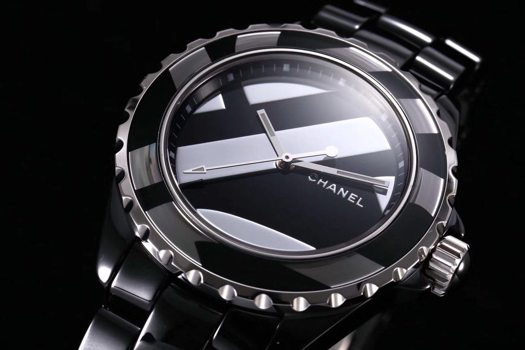 J12 리미티드 에디션 블랙 다이얼 세라믹 스트랩 / H5582 / 38mm / 정품과 같은 맞춤형 칼리버 12.1 무브먼트, 정품동일 세라믹, 38mm x 12mm