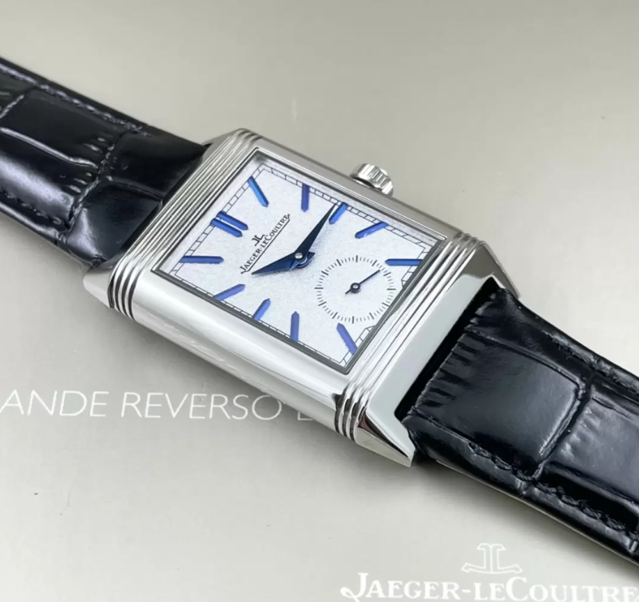 리베르소 클래식 라지 듀오페이스 스몰 세컨드 화이트 다이얼 레더 스트랩 / MG Q3908420 / 49mm / 49mmx29mm , 클론 854A/2 수동 와인딩 무브먼트