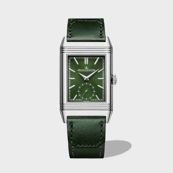 리베르소 클래식 라지 듀오페이스 스몰 세컨드 그린 다이얼 레더 스트랩 / MG Q397843J / 49mm / 49mmx29mm , 클론 854A/2 수동 와인딩 무브먼트