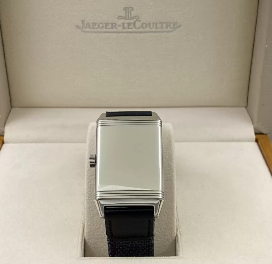 리베르소 Tribute Monoface Small Seconds 화이트 다이얼 브레이디드/레더 스트랩 / MG Q713842J / 46mm / 46mmx28mm/아시아 수동 와인딩 무브먼트