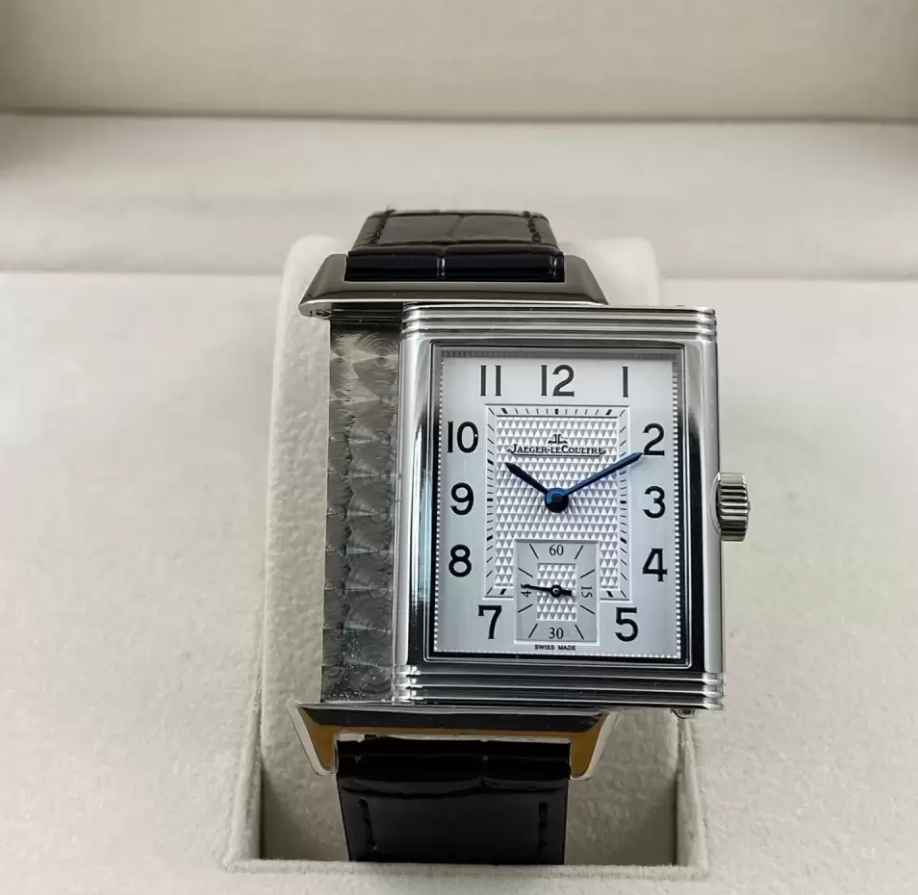 리베르소 Tribute Monoface Small Seconds 화이트 다이얼 레더 스트랩 / MG Q3848420 / 46mm / 46mmx28mm/아시아 수동 와인딩 무브먼트