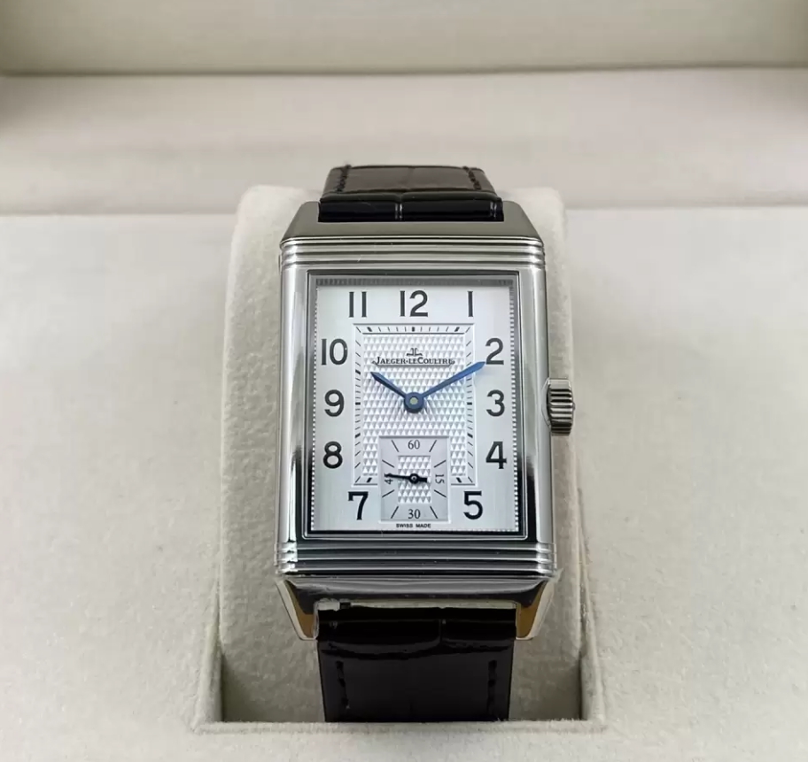 리베르소 Tribute Monoface Small Seconds 화이트 다이얼 레더 스트랩 / MG Q3848420 / 46mm / 46mmx28mm/아시아 수동 와인딩 무브먼트