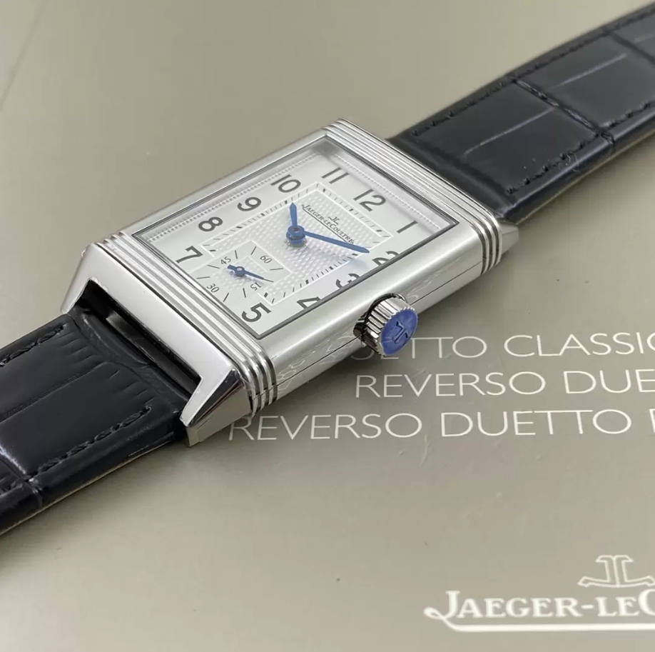 리베르소 Tribute Monoface Small Seconds 화이트 다이얼 레더 스트랩 / MG Q3848420 / 46mm / 46mmx28mm/아시아 수동 와인딩 무브먼트
