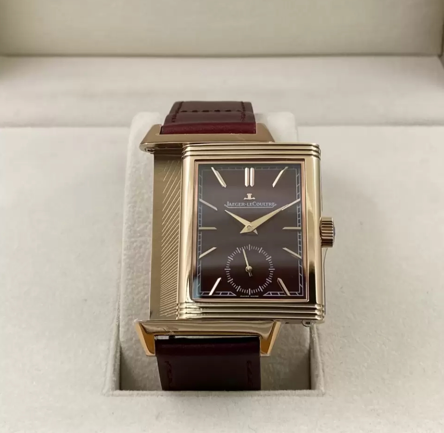 리베르소 Tribute Monoface Small Seconds 레드 다이얼 레더 스트랩 / MG Q713256J / 46mm / 46mmx28mm/아시아 수동 와인딩 무브먼트
