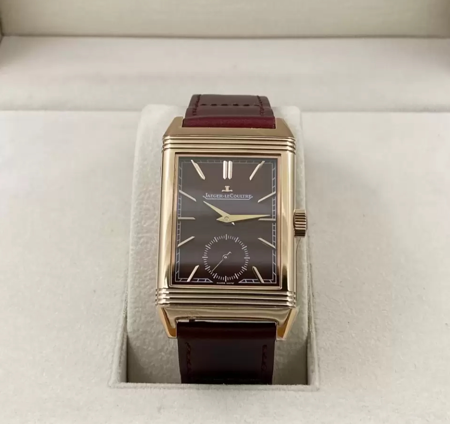 리베르소 Tribute Monoface Small Seconds 레드 다이얼 레더 스트랩 / MG Q713256J / 46mm / 46mmx28mm/아시아 수동 와인딩 무브먼트