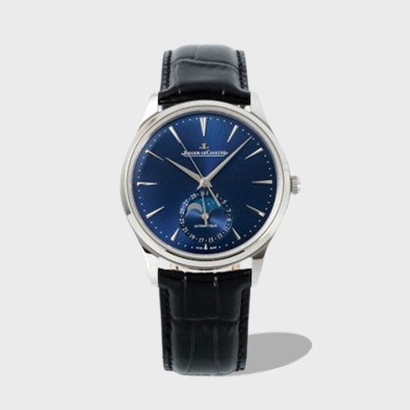 마스터 울트라씬 문페이즈 블루 다이얼 레더 스트랩 / APS Q1368480 / 39mm / cal.925 통합 무브먼트