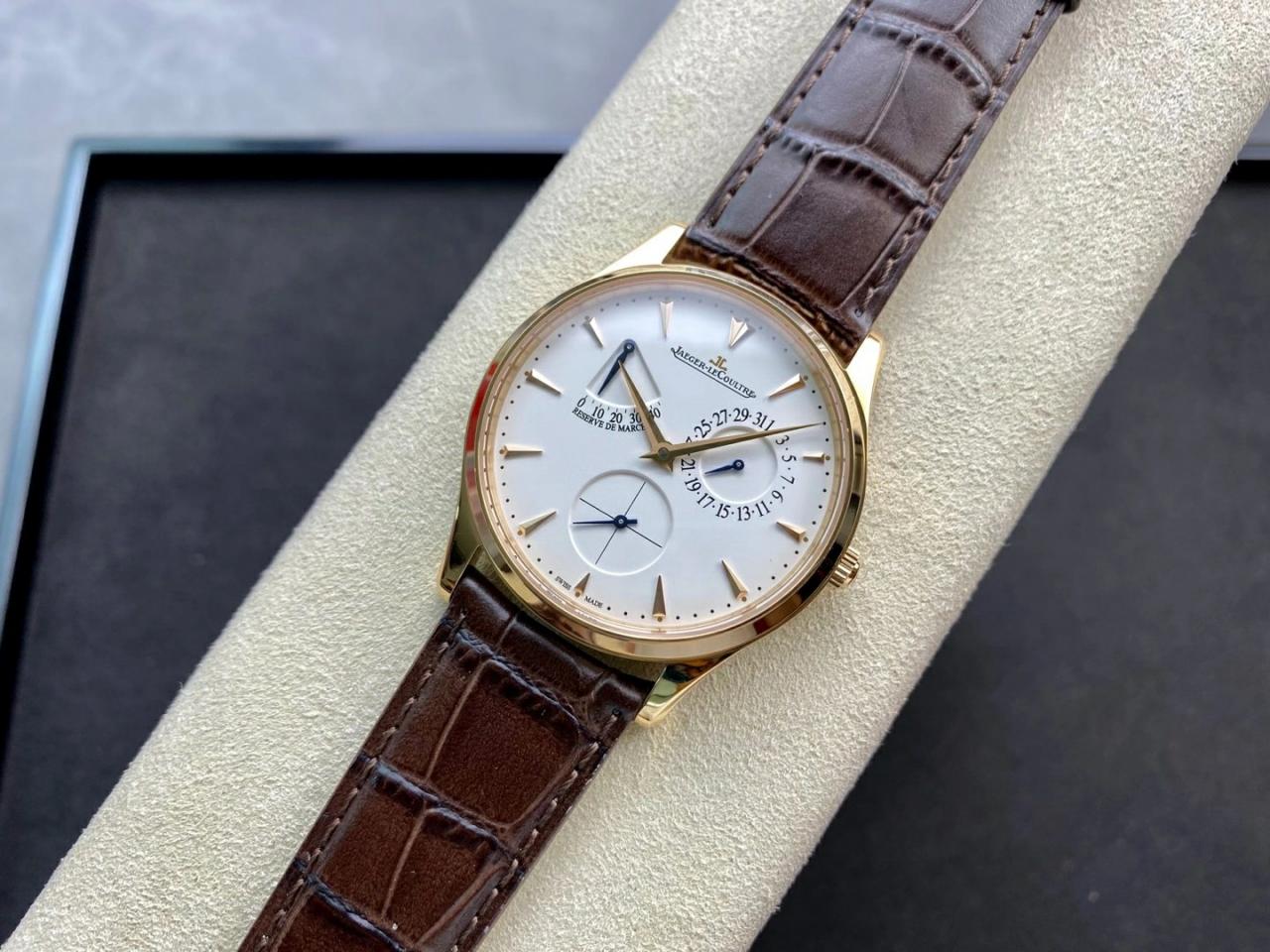 마스터 울트라 씬 레저브 드 마르쉐 로즈골드 레더 스트랩 / GF Q1378420 / 39mm / 맞춤형 CAL.938/1 자동 기계식 무브먼트, 두께 9.9mm 정품동일