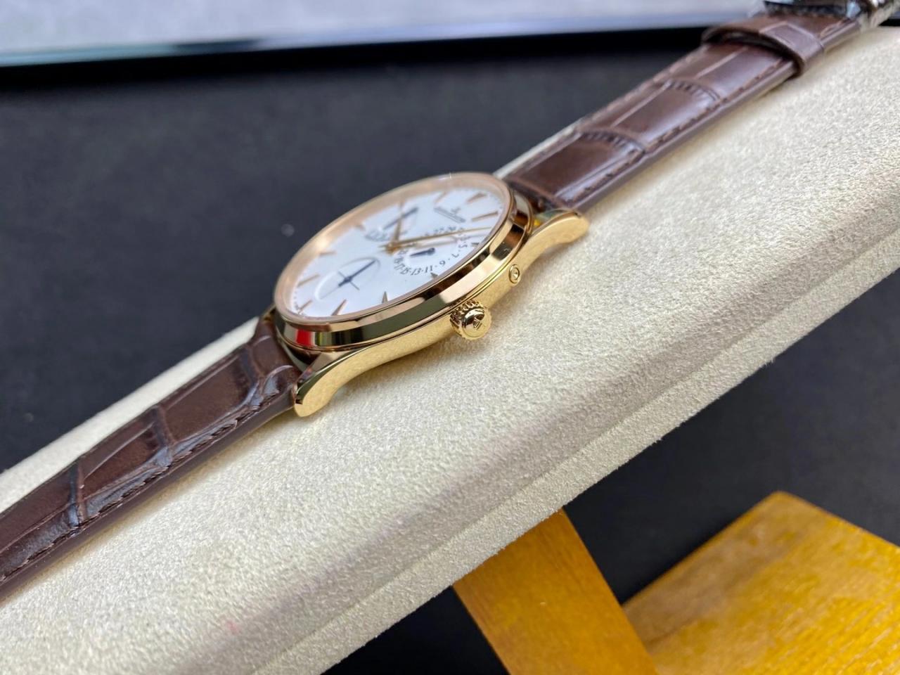 마스터 울트라 씬 레저브 드 마르쉐 로즈골드 레더 스트랩 / GF Q1378420 / 39mm / 맞춤형 CAL.938/1 자동 기계식 무브먼트, 두께 9.9mm 정품동일