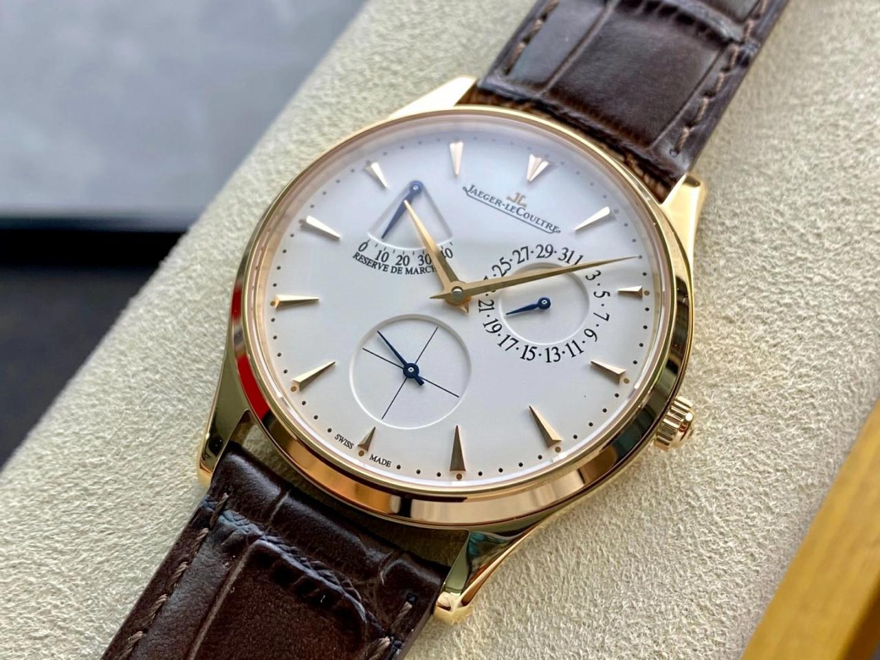 마스터 울트라 씬 레저브 드 마르쉐 로즈골드 레더 스트랩 / GF Q1378420 / 39mm / 맞춤형 CAL.938/1 자동 기계식 무브먼트, 두께 9.9mm 정품동일