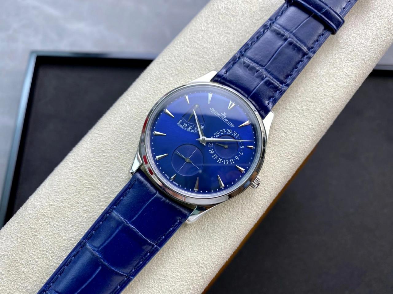 마스터 울트라 씬 레저브 드 마르쉐 화이트골드 레더 스트랩 / GF Q1378480 / 39mm / 맞춤형 CAL.938/1 자동 기계식 무브먼트, 두께 9.9mm 정품동일