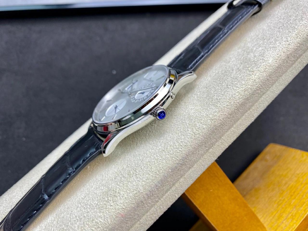 마스터 울트라 씬 레저브 드 마르쉐 화이트골드 레더 스트랩 / GF Q1378420 / 39mm / 맞춤형 CAL.938/1 자동 기계식 무브먼트, 두께 9.9mm 정품동일