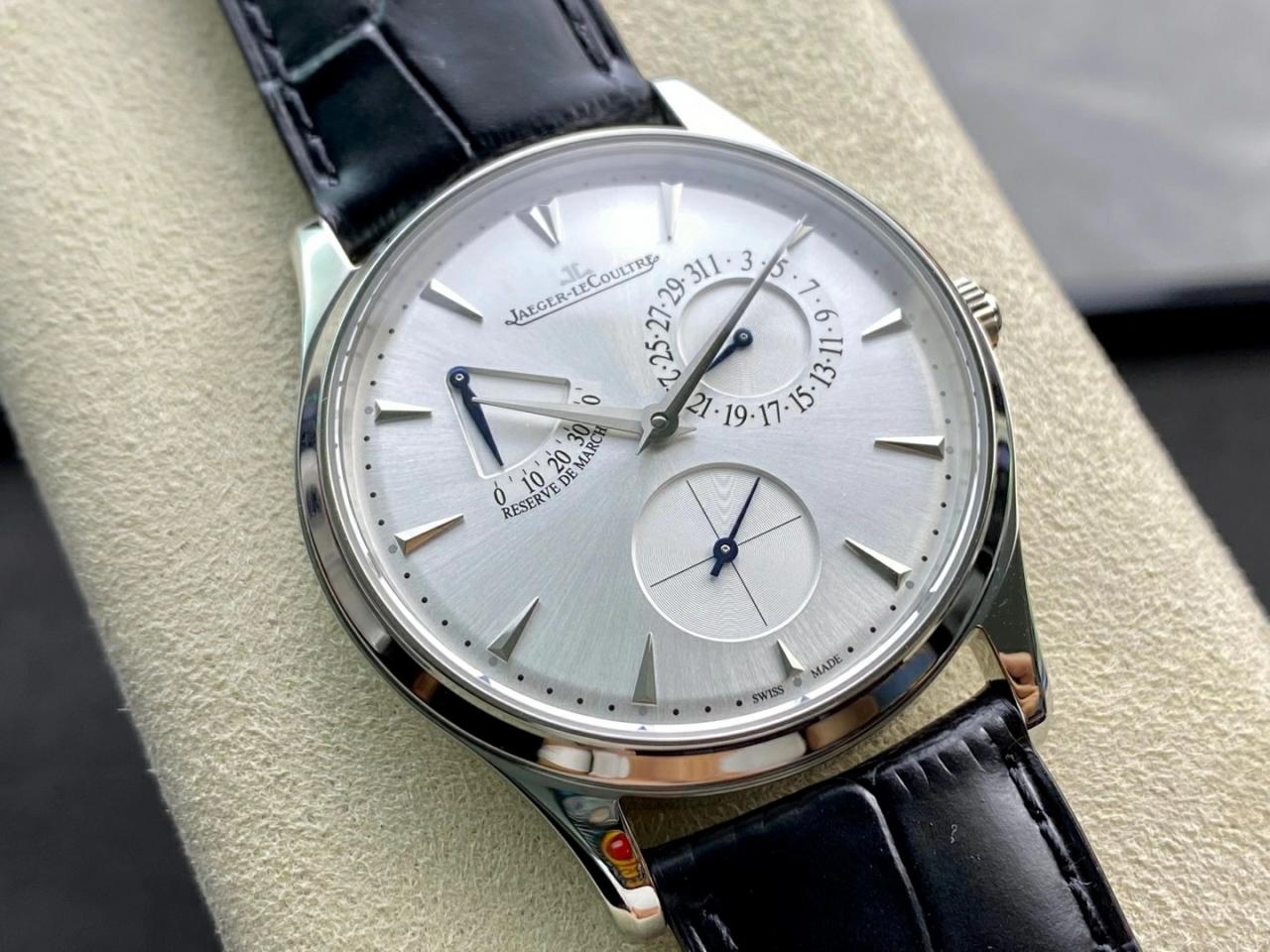 마스터 울트라 씬 레저브 드 마르쉐 화이트골드 레더 스트랩 / GF Q1378420 / 39mm / 맞춤형 CAL.938/1 자동 기계식 무브먼트, 두께 9.9mm 정품동일