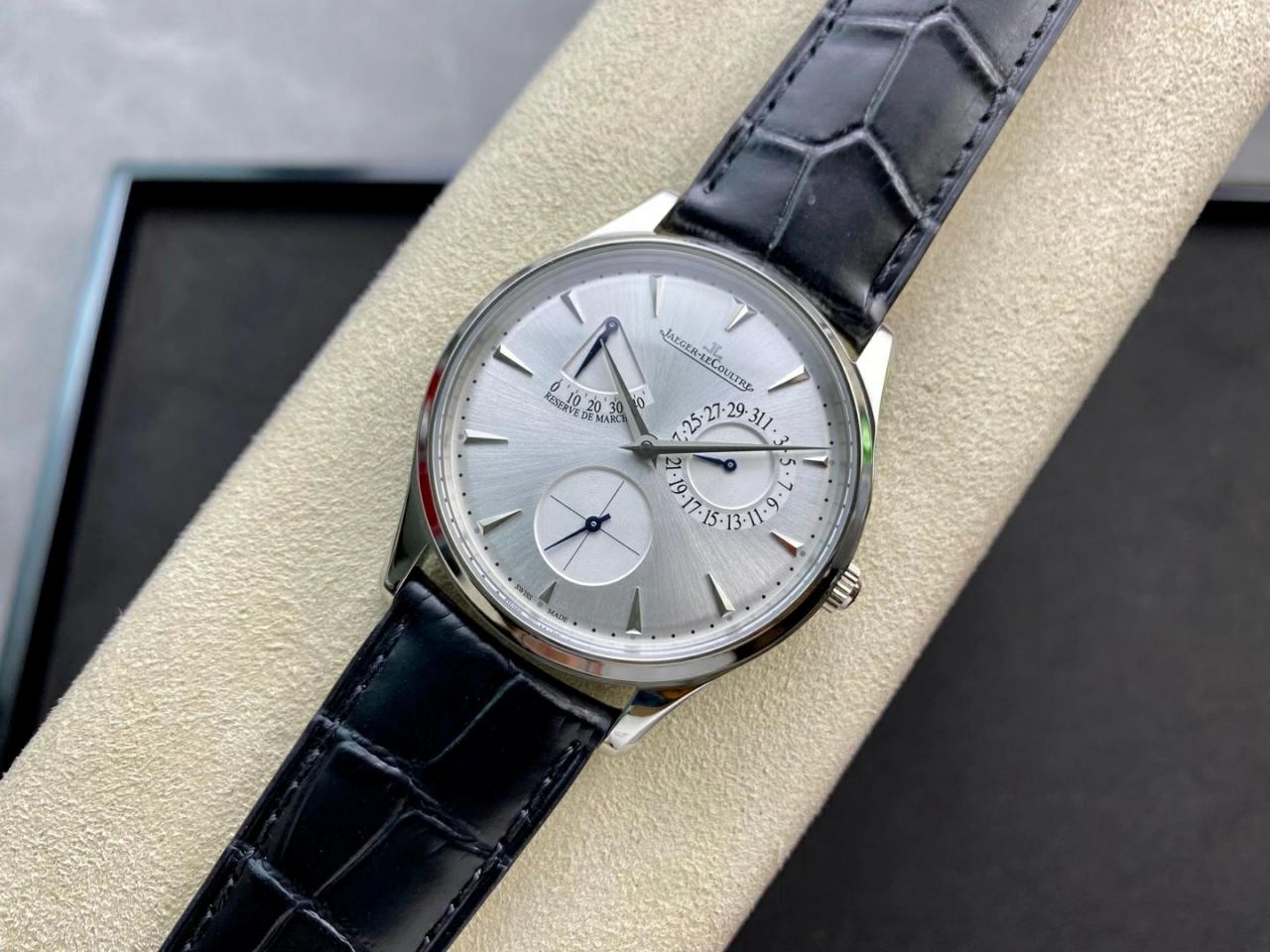 마스터 울트라 씬 레저브 드 마르쉐 화이트골드 레더 스트랩 / GF Q1378420 / 39mm / 맞춤형 CAL.938/1 자동 기계식 무브먼트, 두께 9.9mm 정품동일