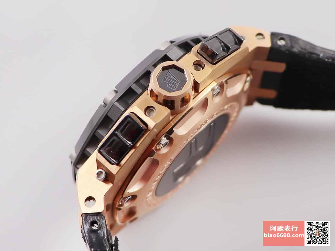 로얄오프 오프쇼어 로즈골드 화이트/블랙 다이얼 레더스트랩 / JF 26078RO / 42mm / cal.3126 무브먼트로 업그레이드!