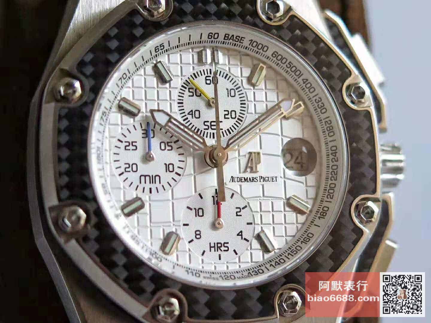로얄오크 오프쇼어 몬토야 한정판 화이트다이얼 / JF 26030 / 44mm / cal.3120 무브먼트로 업그레이드!
