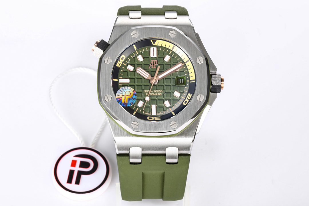 로얄오크 오프쇼어 그린 / IP 15720ST / 42mm / 4302 무브먼트로 업그레이드! 42mm*14.2mm
