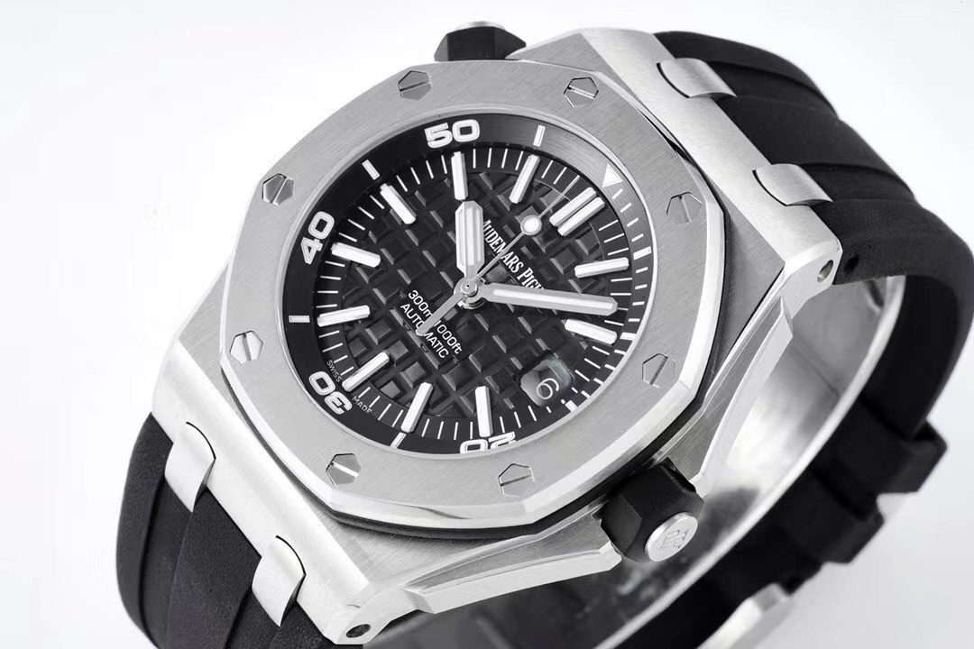 로얄오크 오프쇼어 스틸 블랙 / ZF 15703ST / 42mm / cal.3120 무브먼트로 업그레이드! 42mm*14.1mm