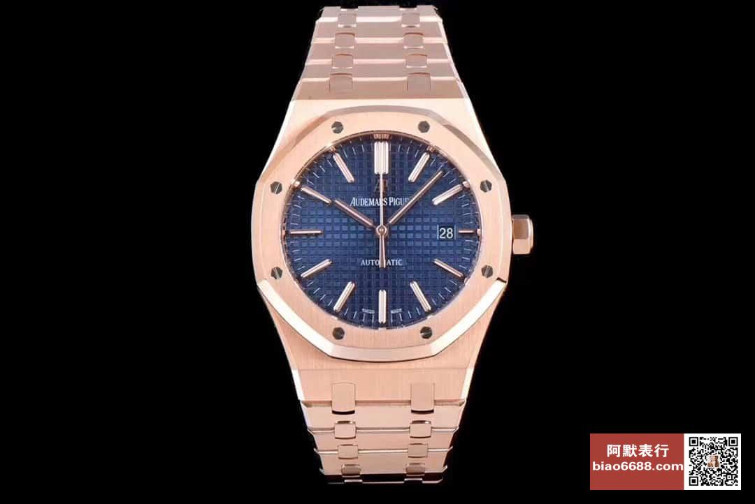 로얄오크 로즈골드 블루다이얼 청판 / JF 15400OR / 41mm / cal.3120 무브먼트로 업그레이드!